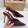 Fashion 2025 Luxury High Heels Women Sandals Designer Pointed Toe Sexy Summer Party Wedding Dress Stilettos Concise Office Lady Shoes