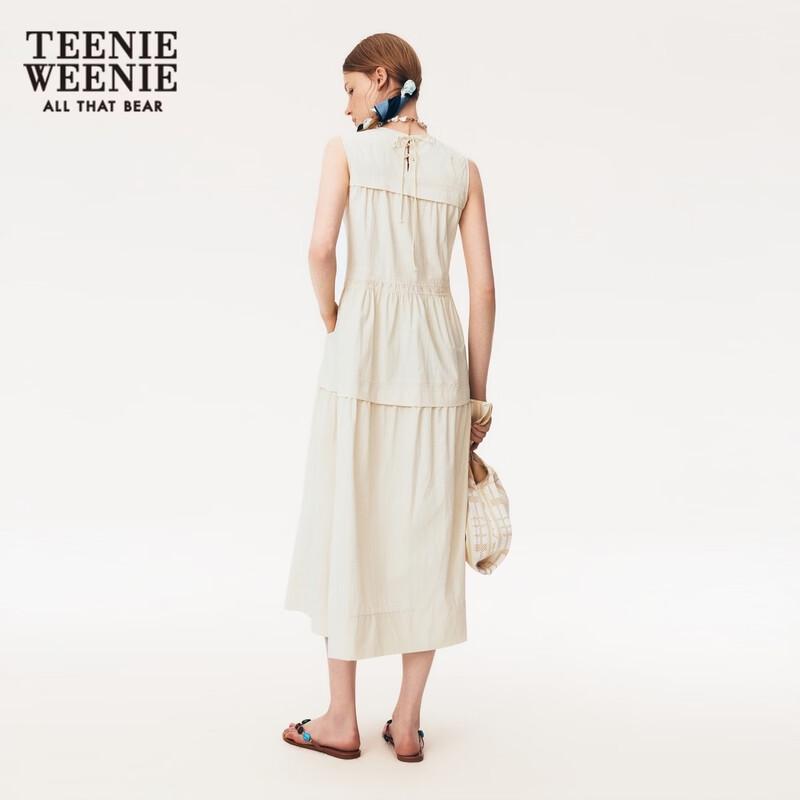 Teenie Weenie Простое летнее длинное платье с мишкой