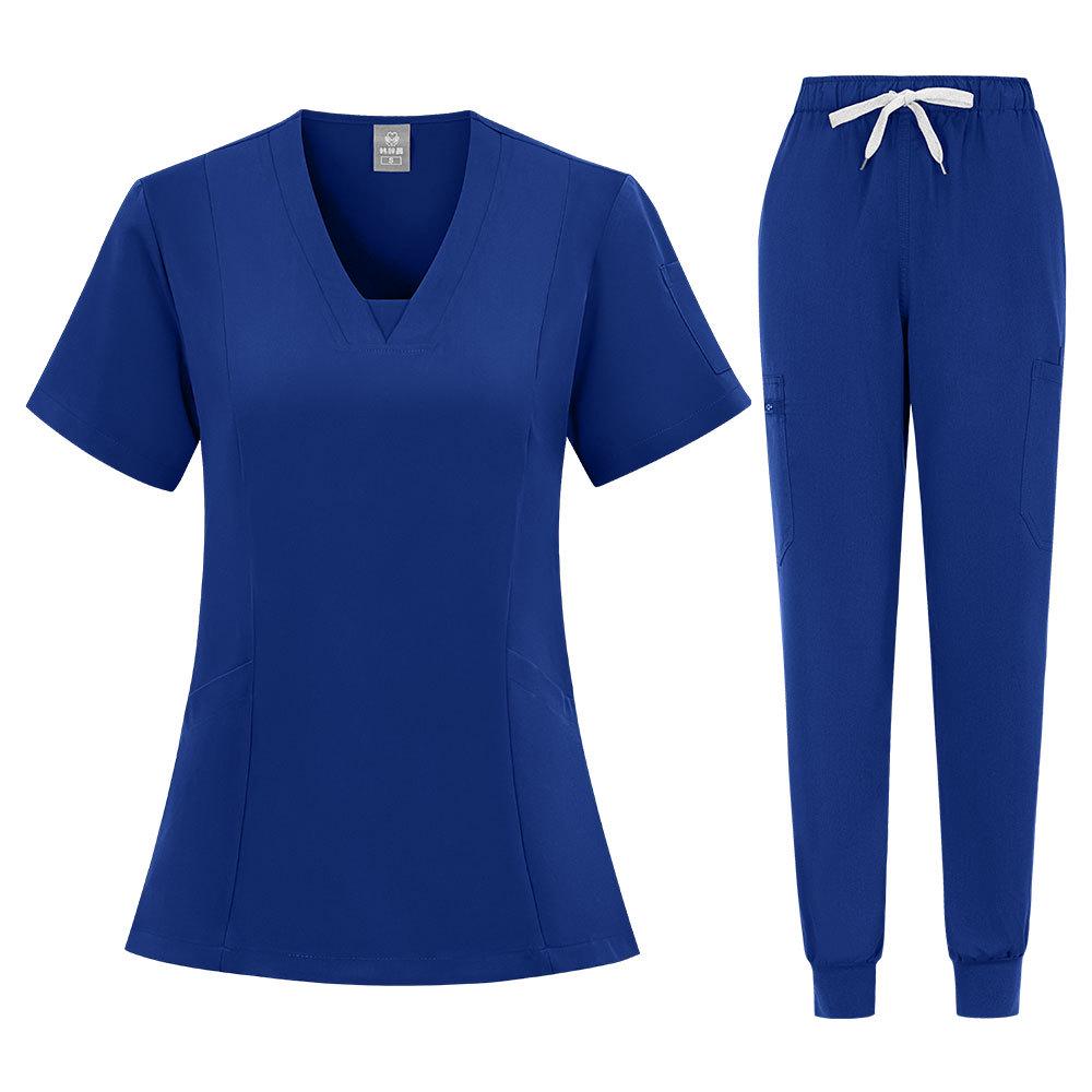 Unisex Quick-Dry Dental Scrub Suit - Nurse/Beautician Uniform Set