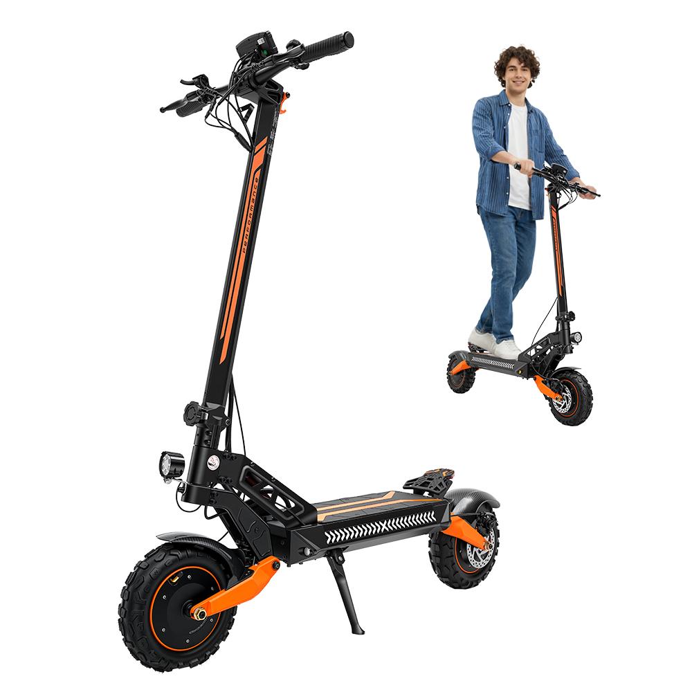 iScooter W12 Adult Electric Scooter Dual Motors 1500W*2 Powerful Engine 52V25AH Battery 11 Inch Off-Road Tires All-Terrain Foldable E-Scooter
