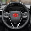 1 шт. Наклейка для украшения рулевого колеса автомобиля, значок, автостайлинг для Toyota TRD Camry 40 Corolla Auris Yaris Rav4 CHR, украшение
