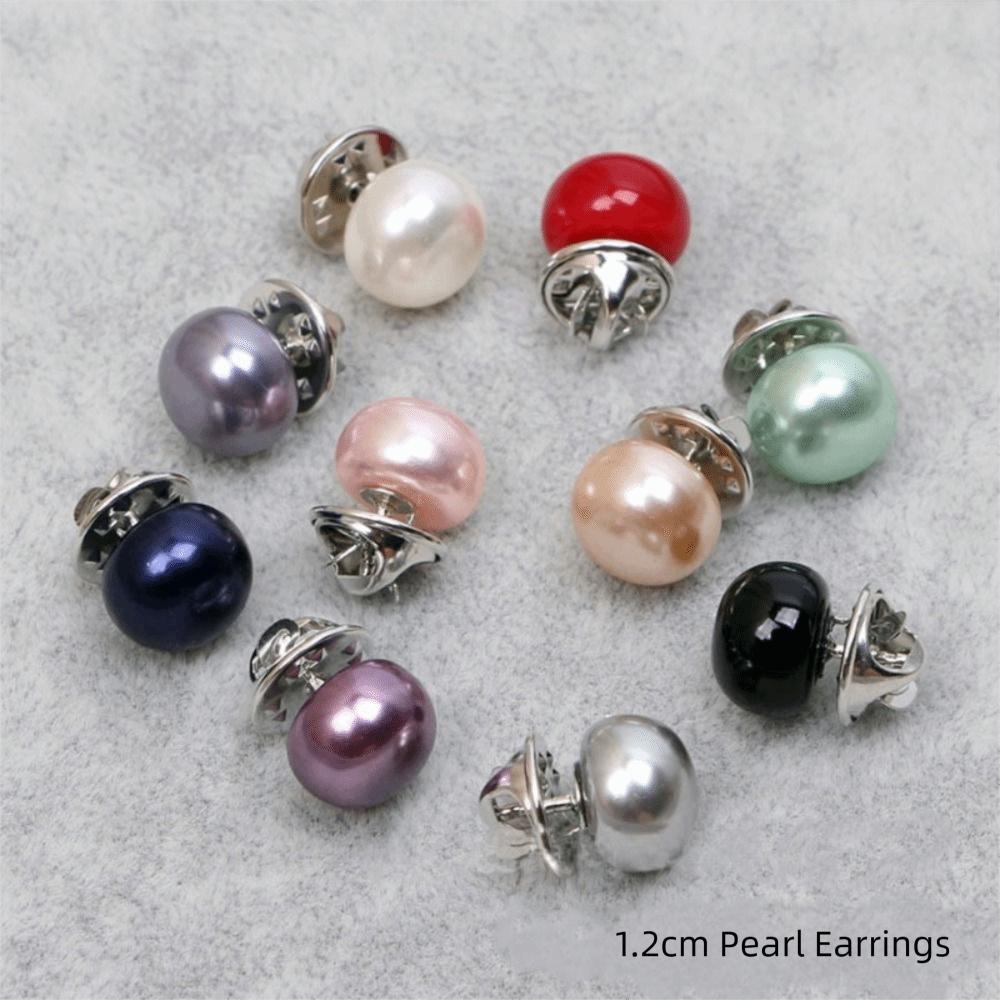 DIY Cardigan Buckle Adjustable Button Brooches Imitation Pearl Brooch Clothing Dress Coat Sweater