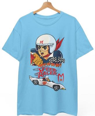 Футболка Go Speed Racer Ретро Комикс Аниме Свежий Принц Крутая УНИСЕКС Футболка