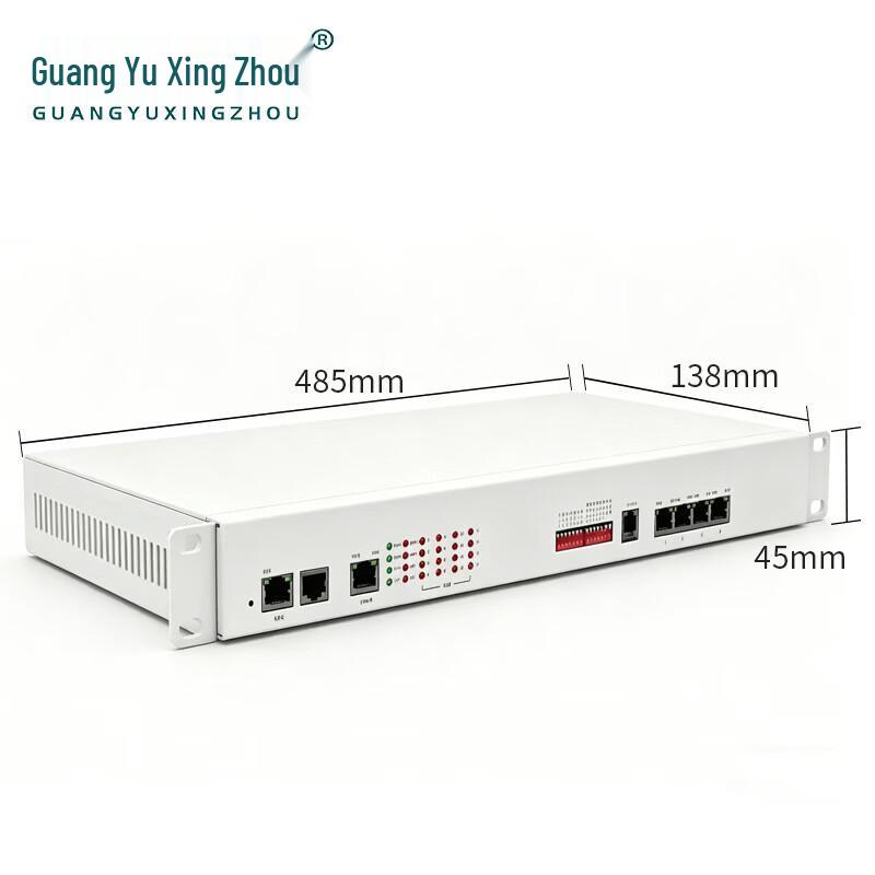 Guangyu Xingzhou 4-канальный оптический мультиплексор E1 + 4 порта Fast Ethernet