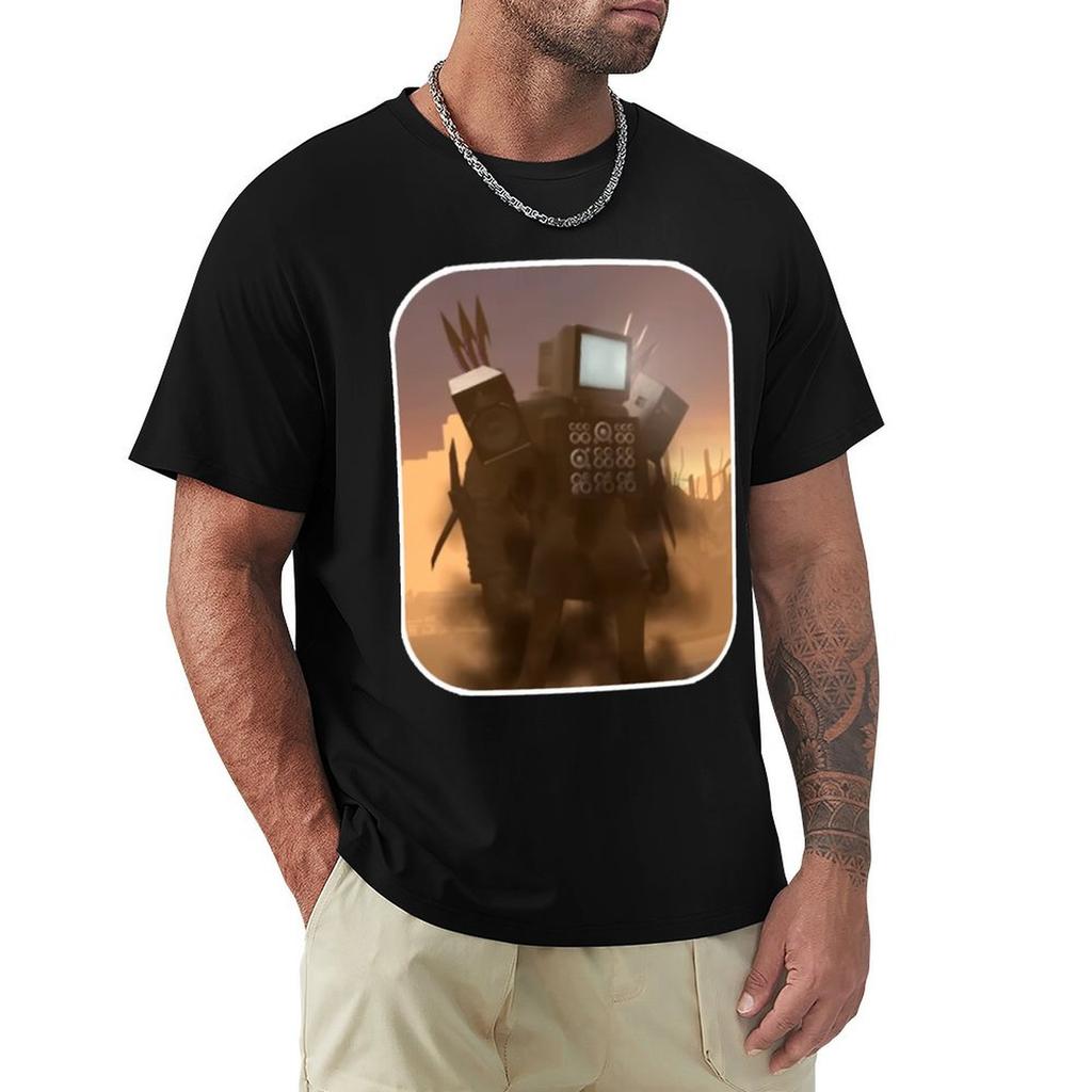 Tvunisex Skibidi Toilet Tshirt Antifade Casual Tee Shirt