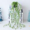 Artificial Hanging Plants Set with Small Pot Eucalyptus Leaf Vine Potted for Indoor Outdoor Wall Home Shelf Decoration
