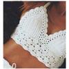 Пляжный бюстгальтер, женский вязаный ажурный дышащий топ, повседневный сексуальный бюстгальтер для нижнего белья