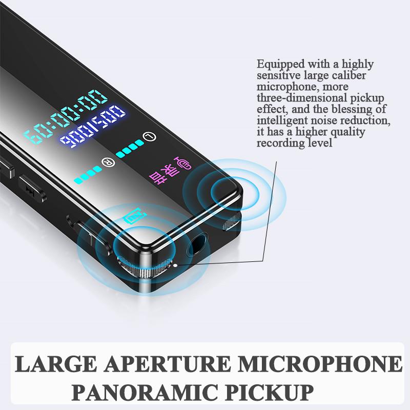 128 ГБ Диктофон Ручка Диктофон 0-64 ГБ Шумоподавление Штамп времени Цифровой звук Аудио Диктофон Tf Динамик Повторитель Mp3-плеер