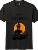Halloween-Themed''Happy Halloween''Castle-Printed Tee | Short - Sleeve Top Unisex