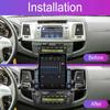 Экран Tesla для Toyota Hilux Fortuner 2005-2007 Android Car Radio Player GPS Navi Auto Stereo Multimedia Carplay 5G DSP