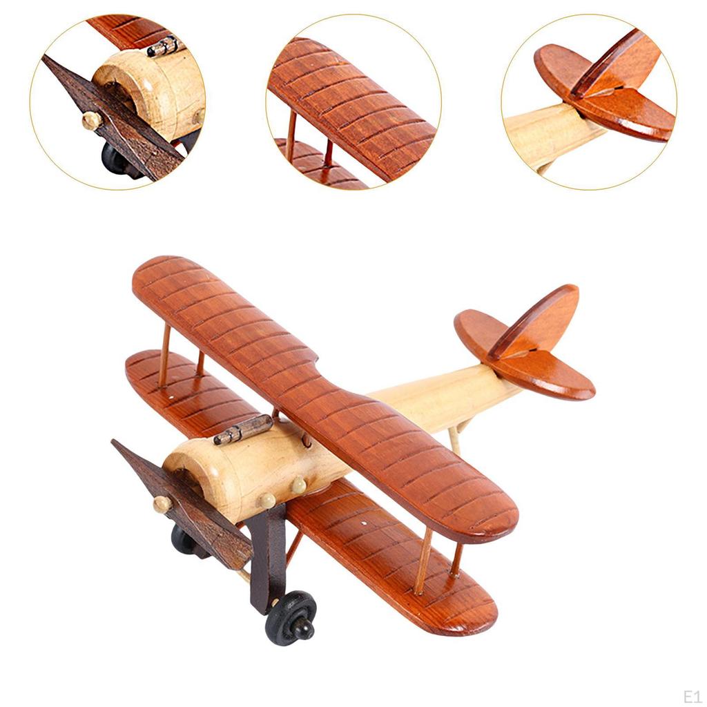 Модель самолета из дерева 3D-дизайн для показа на столе