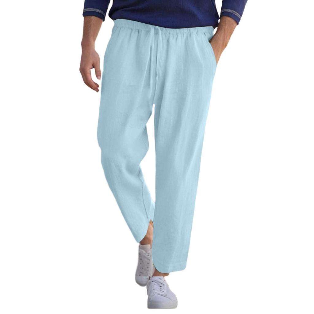 Мужские комбинезоны, повседневные брюки с несколькими карманами и завязками, походные брюки, хлопковые саржевые брюки