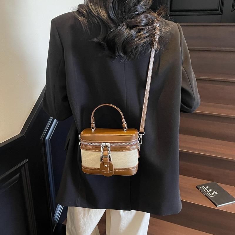 Ретро сумка-коробка женская новая весенняя модная универсальная сумка-мессенджер нишевая портативная сумка для поездок