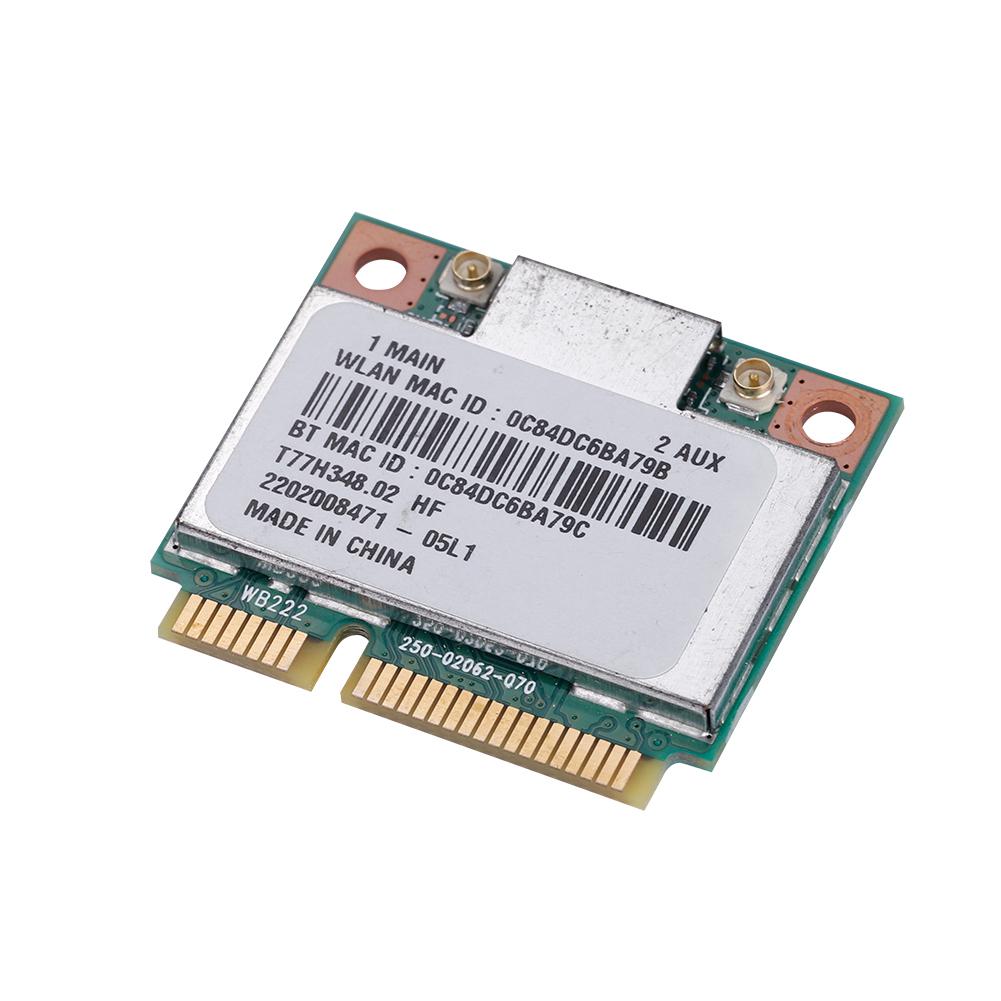 Двухдиапазонная 2,4 ГГц 5 ГГц AR5B22 Сетевая 300 Мбит/с Bluetooth 4.0 WIFI Mini PCI E Беспроводная карта