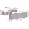 Garden Sofa Set with Storage 9 pcs Black Poly Rattan