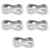 5pairs Bicycle Missing Link Rustproof Steel Quick Release Link Corrosion Resistant Easy Installation Bike Chain Link