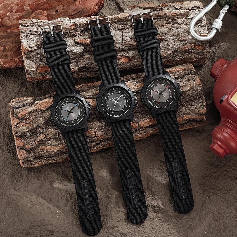 Модные мужские нейлоновые часы Роскошные кварцевые наручные часы Деловые часы для мужчин Часы Лучший подарок Часы
