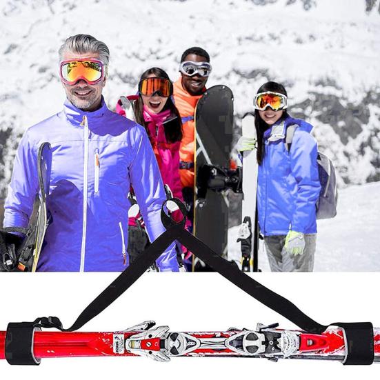 Плечевой ремень для крепления лыж, регулируемый прочный плечевой ремень для сноуборда, переносной ремень для крепления лыжных палок, аксессуары для сноуборда