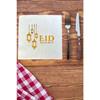 Ramadan Mubarak Gold Gilded Napkin 16l 16x16 Cm Gold Leaf With Ramadan Feast Themed Religious Ornament