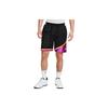 Mesh Quick-Dry Contrast Basketball Shorts Men Bottoms Black Purple CK6392-010