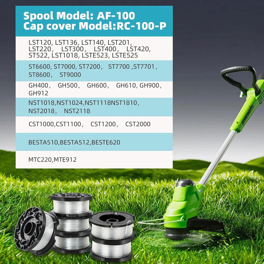 Замените катушку AF-100-3ZP нейлоновой головки для резки травы, леску для резки травы и трос для травы