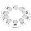 10pcs Round Suspender Bib Pacifier Clip Buckle Ribbon Sewing 1inch