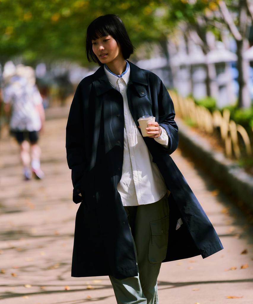 Snow Peak WINDSTOPPER Bal Collar Coat Outerwear Jacket Coat Overcoat Down Padded FOLIAGE M CT-26SU001 Men's Women's