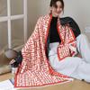 Fall Winter Geometric Warm Scarf Double-sided Cashmere Thick Student Shawl