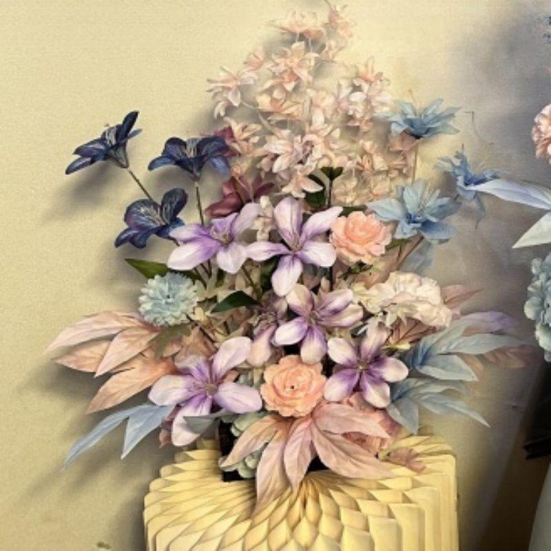 Свадебная скатерть-дорожка из шелкового эвкалипта: Цветочная композиция и декор для помолвки