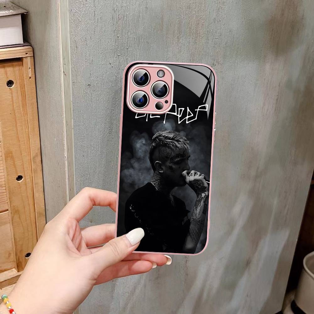 Певец Рэпер L-Lil Peep Закаленное Стекло Для Iphone 14 13 12 11 Pro Mini XS MAX 14Plus X XS XR Чехол