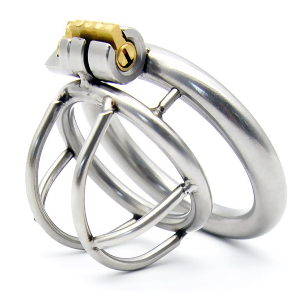 Мужской бондаж, короткая сдержанность, клетка для пениса целомудрия, игрушка из нержавеющей стали