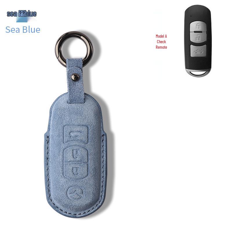 Премиальный замшевый чехол для ключей с пряжкой для Mazda CX-4, CX-5, Axela, Atenza и старой Mazda 6