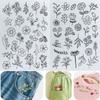2Sheets Handmade Embroidery Water Soluble Embroidery Patterns  Beginners