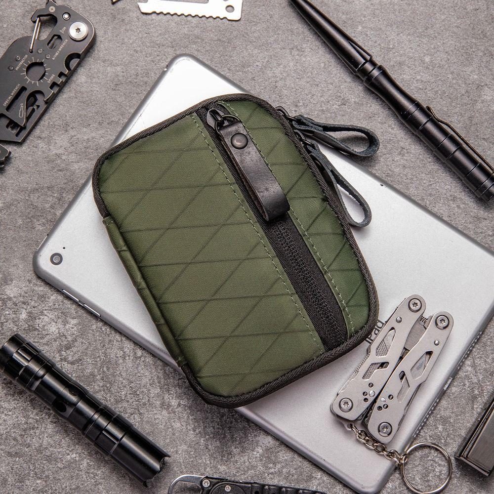 Nylon Material EDC Pocket Organizer Waterproof Tool Storage Bag EDC Wallet Pouch Cards & Keys