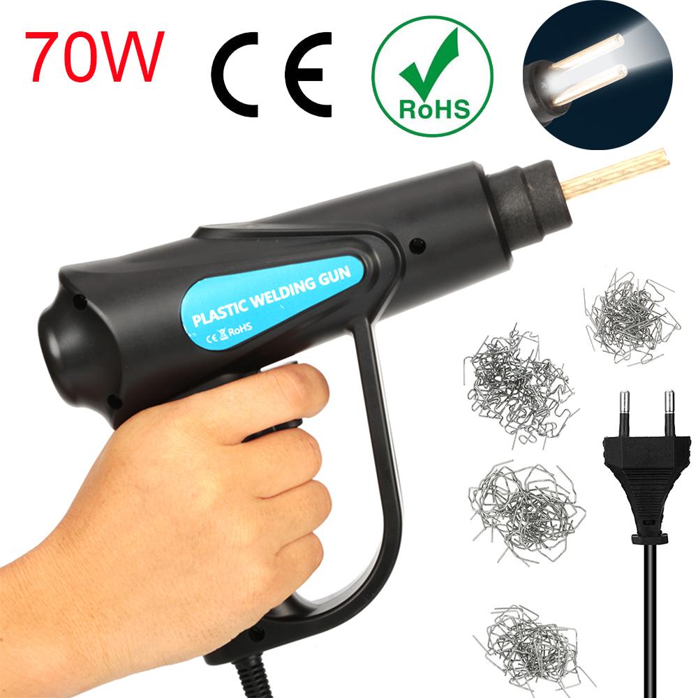 70W Hot Stapler Plastic Welding Machine Car Bumper Repair Kit Plier 4 Wave Staples Welding Repairing Machine Welder Gun Repair