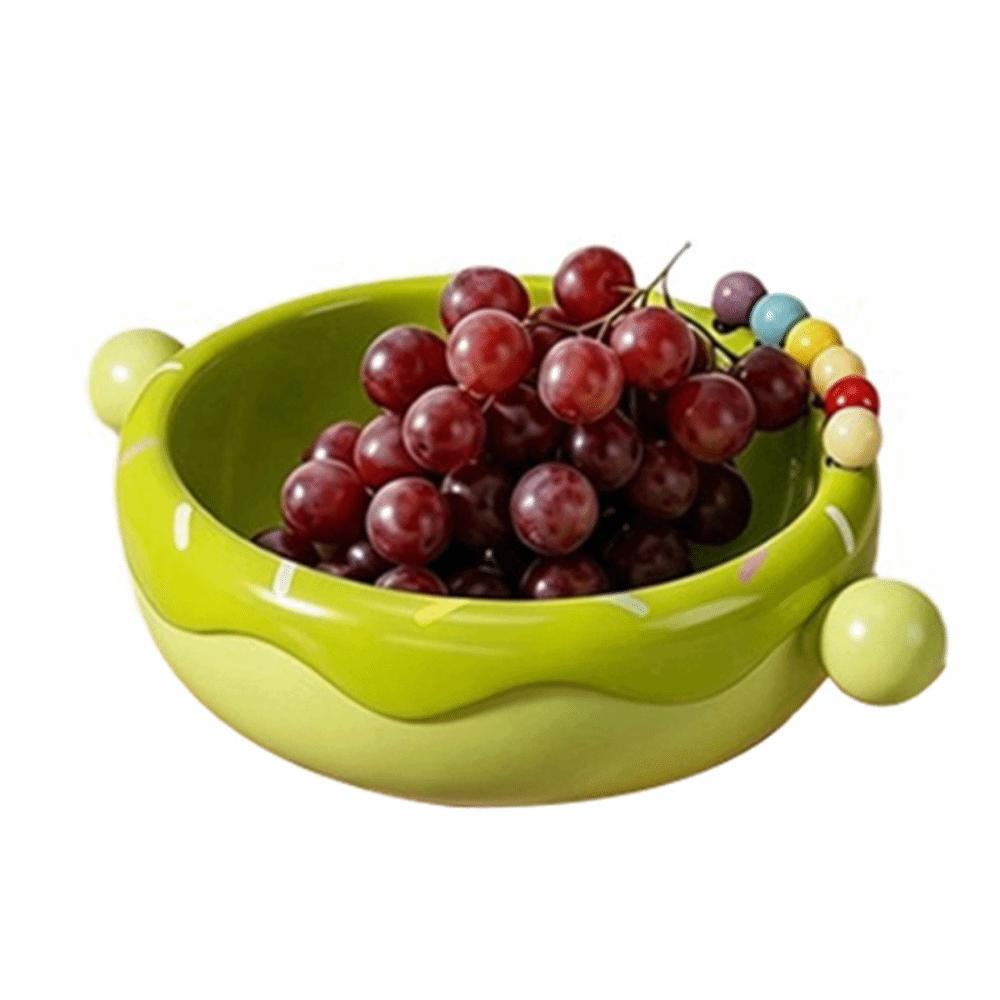 Plastic Fruit Serving Plate Large Capacity Snack Storage Tray Home Living Room