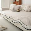 New Summer Cool Ice Silk Sofa Cushion High-End Skirt Special-Shaped Seat Cushion Straight Row Sofa Mat Cover Cloth