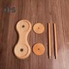 Wooden Yarn Holder Single or Double Yarn Skein Holder Desk Yarn Thread Dispenser Spinner for Crocheting Twirling Yarn Knitting Embroidery Accessory