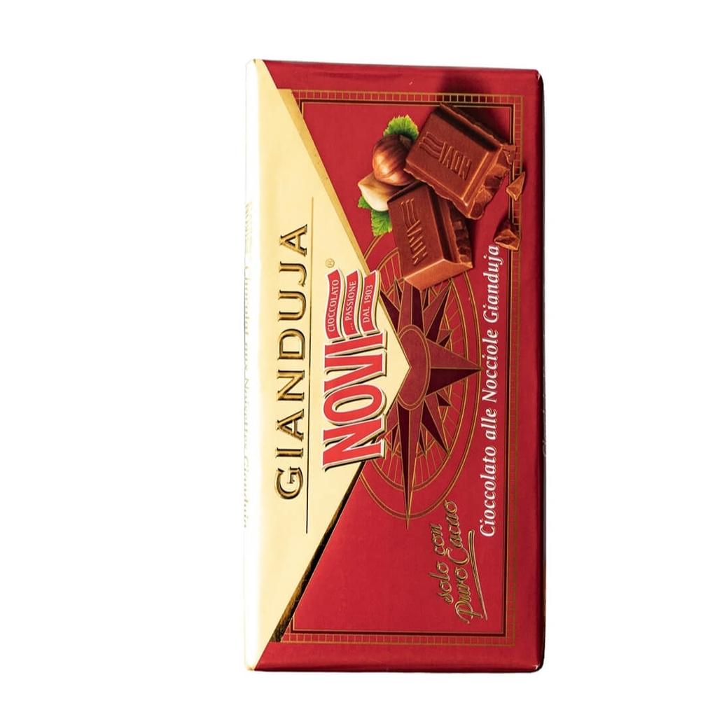 Czekolada mleczna gianduja 100g - novi