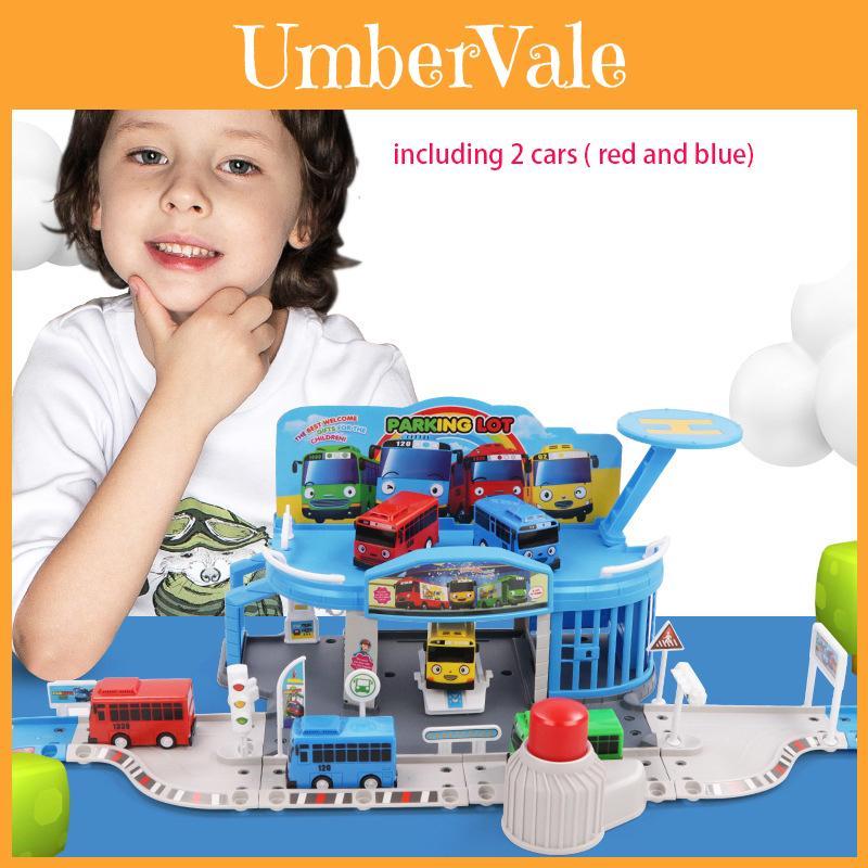 Interactive And Engaging School Bus Model With Colorful Parking Scene