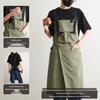Korean Fashion Apron for Women and Men: Ideal for Baristas, Bubble Tea Shops, Barber Shops, Nail Salons, and Restaurants
