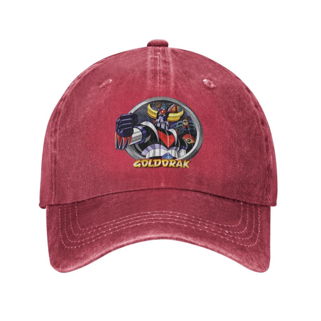 Goldorak Robot Print Baseball Cap Vintage Washed Cotton Casual Dad Hat Adjustable Unisex