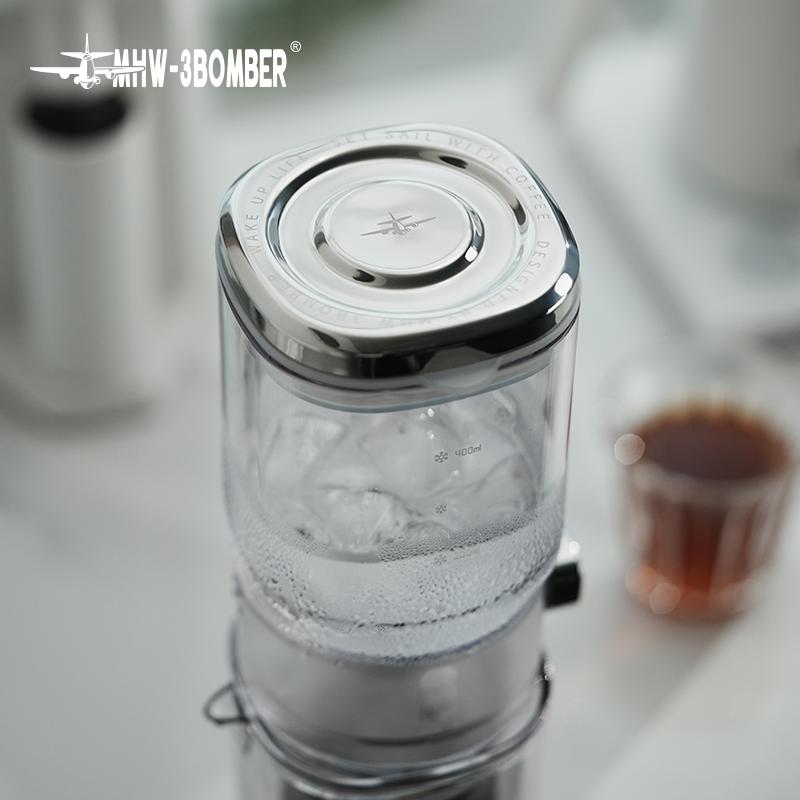 MHW-3BOMBER Cold Brew Coffee Maker 400ML Ice Coffee Dripper Control Flow Iced Coffee Tea Brewer Coffee Pot Home Barista Tool