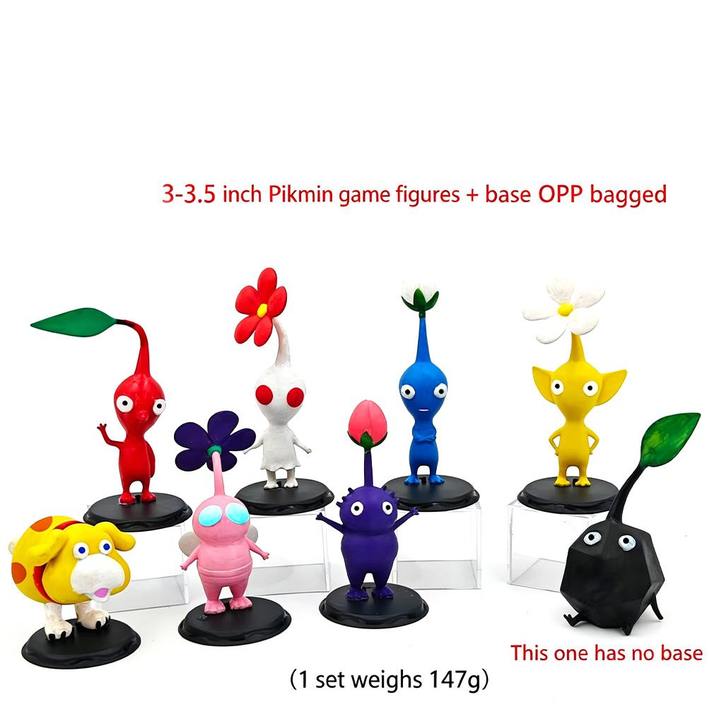 8Pcs/Set PIKMIN Action Figure Set - Anime Captain Olimar And Crew PVC Collection Model Dolls for Children Toy Gift Set