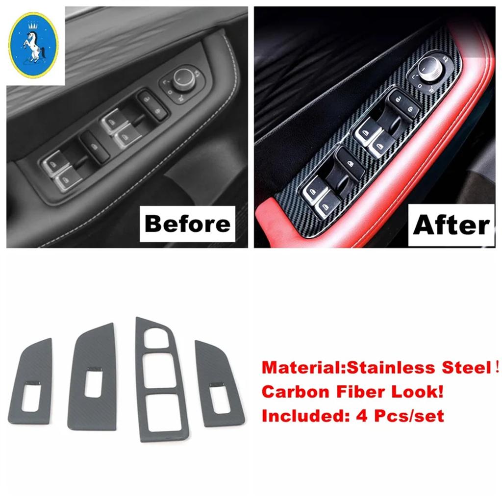 Для Geely Coolray SX11 / BelGee X50 Панель кнопки стеклоподъемника двери автомобиля Рамка Декоративные ABS Аксессуары