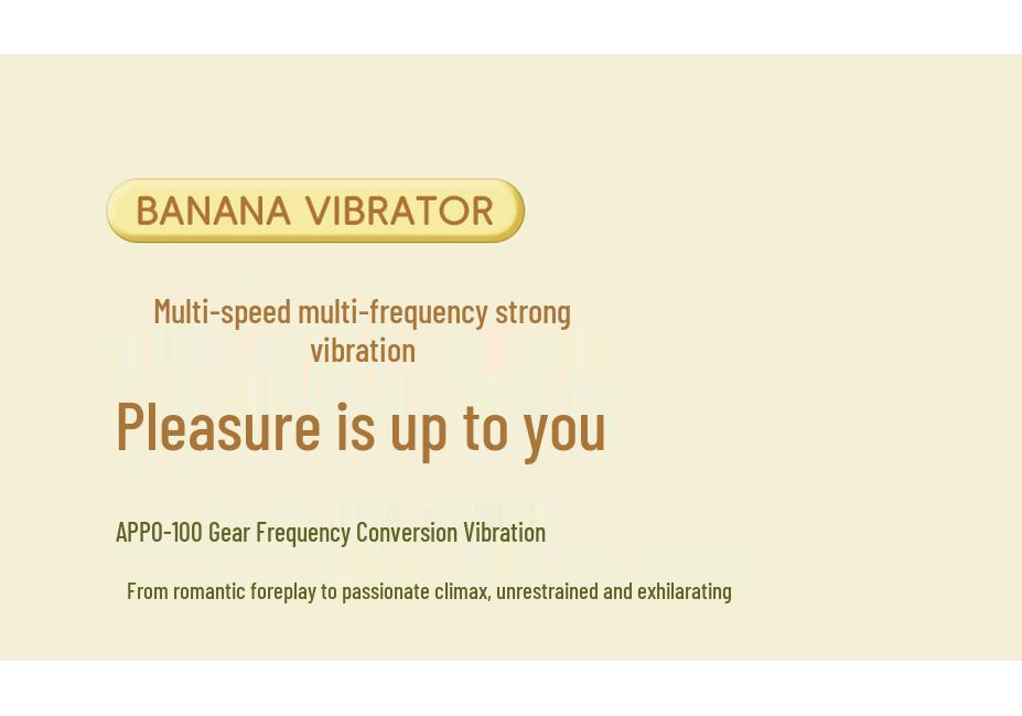 Chuchen Remote-Control Banana Clitoral Stimulator Vibrator