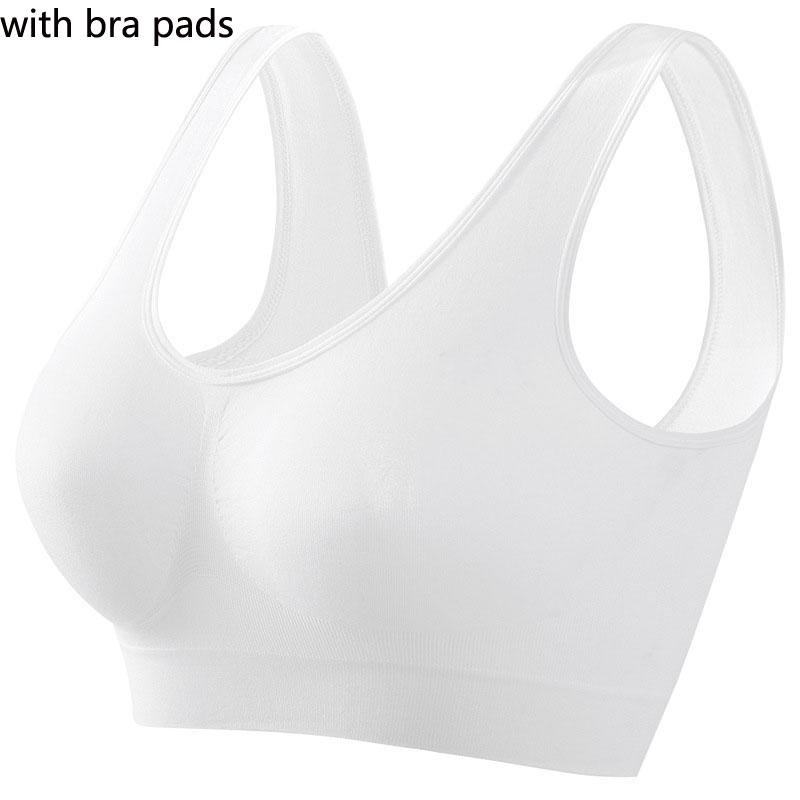 Однотонный бюстгальтер, нижнее белье, женский, большого размера, без стальных колец, собранный спортивный бюстгальтер, тонкая секция с подкладкой, сексуальная нижняя часть, красивая майка