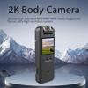 2K Body Camera with Audio and Video Recording Wearable Body Cam WiFi Camera Camcorder with 180 Degrees