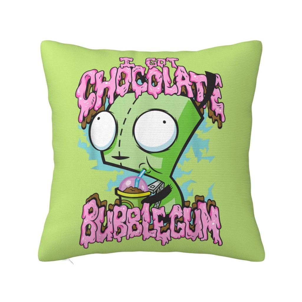 Invaders Zims Gir Wants Tacos Pillow Case Cushion Cover Polyester Decorative Pillowcase For Sofa 45X45Cm