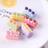 DIY Cream Glue Keychain Pendant: Handmade Resin Cake Roll Simulation Accessory